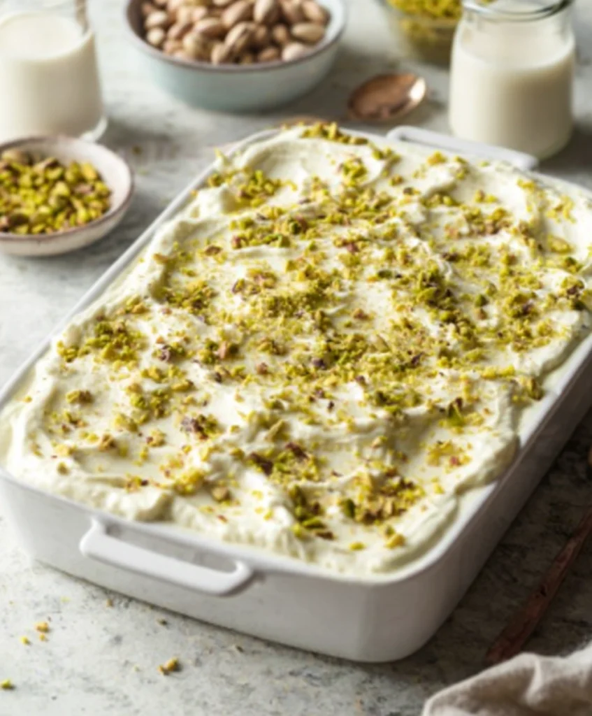 Vegan Pistachio Tres Leches (Milk Cake)