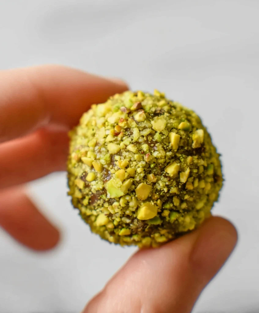 White Chocolate Pistachio Truffles