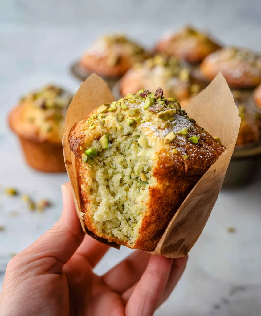 Easy Bakery-Style Pistachio Muffins