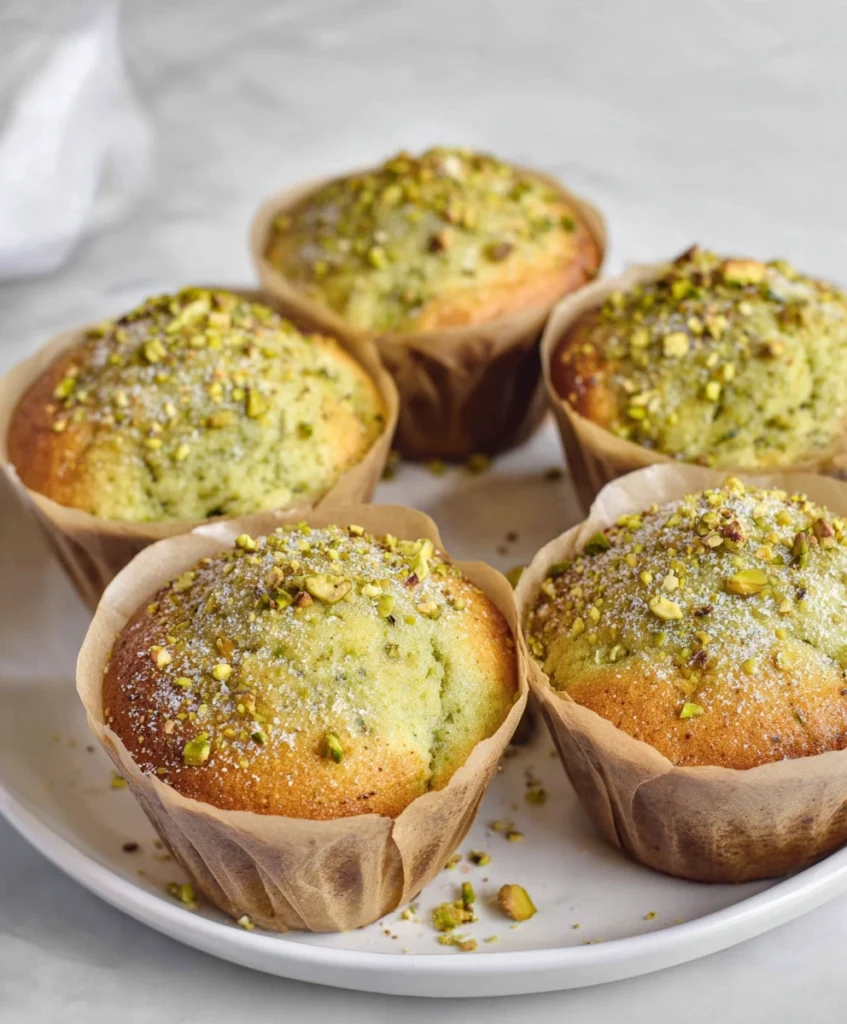 Easy Bakery-Style Pistachio Muffins