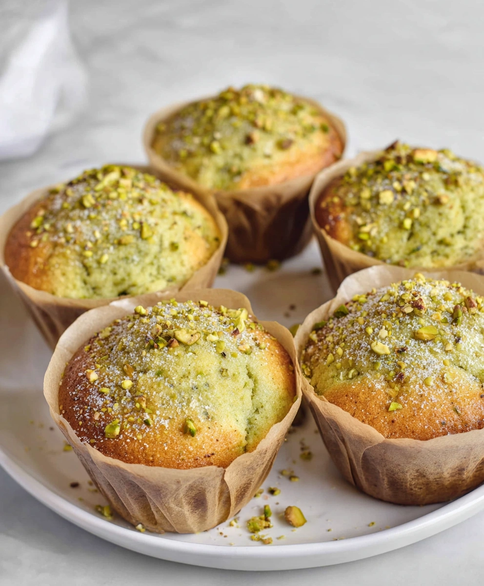 Easy Bakery-Style Pistachio Muffins