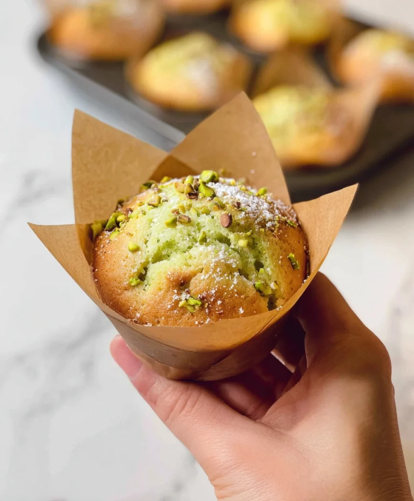 Easy Bakery-Style Pistachio Muffins