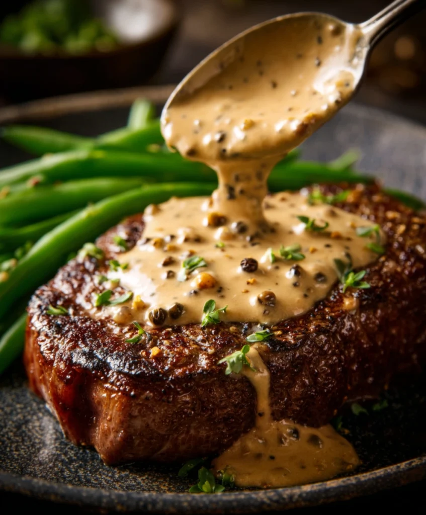 Peppercorn Sauce – Creamy, Savory & Perfect for Steak