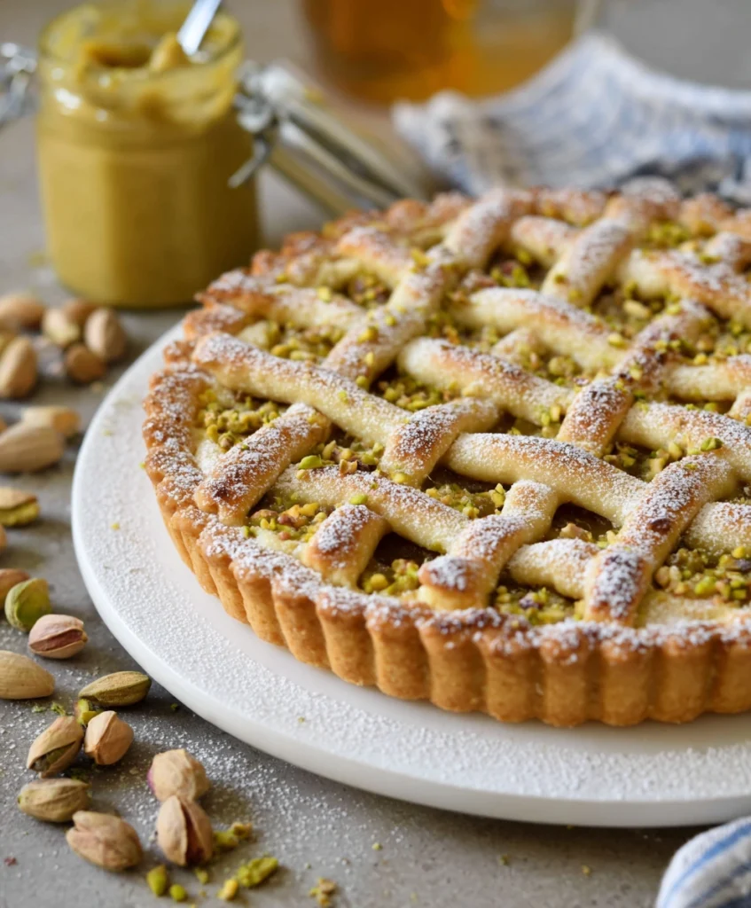 Italian Tart with Pistachio Cream (Pistachio Crostata)