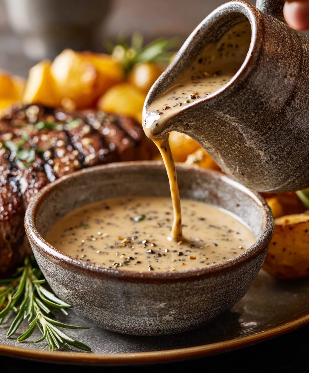Peppercorn Sauce – Creamy, Savory & Perfect for Steak