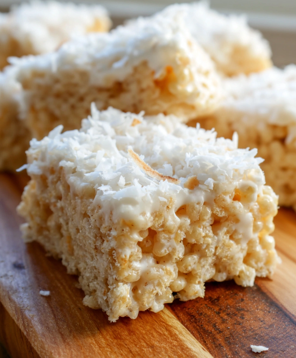 Coconut Lover's Rice Krispy Treats
