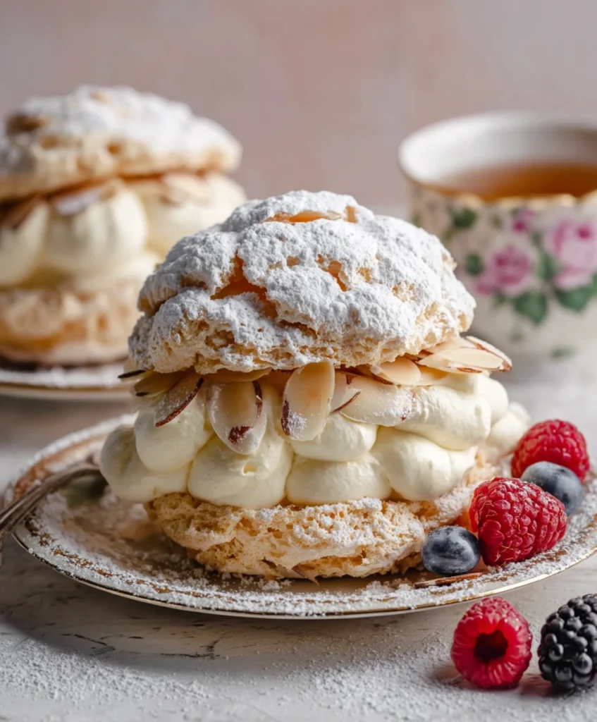 Almond Dacquoise Cream Clouds
