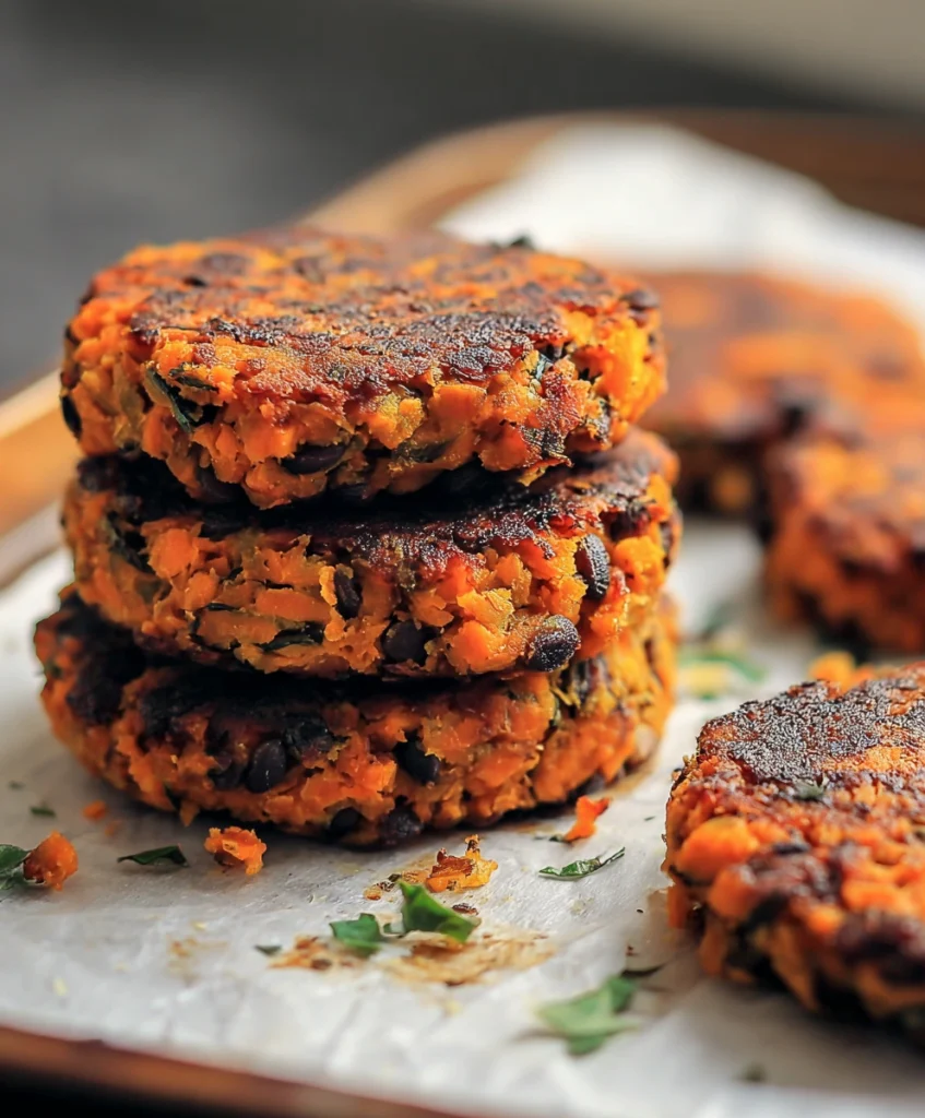 Amazing Sweet Potato and Black Bean Patties for Lunch Boxes