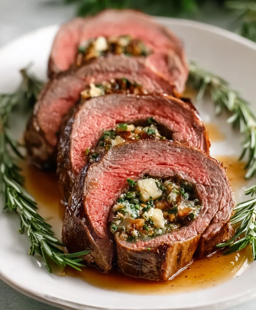 Best Christmas Stuffed Beef Tenderloin