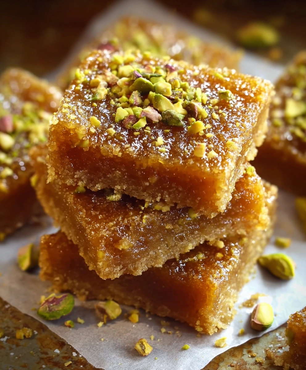 Brown Butter and Honey Pistachio Cookie Bars