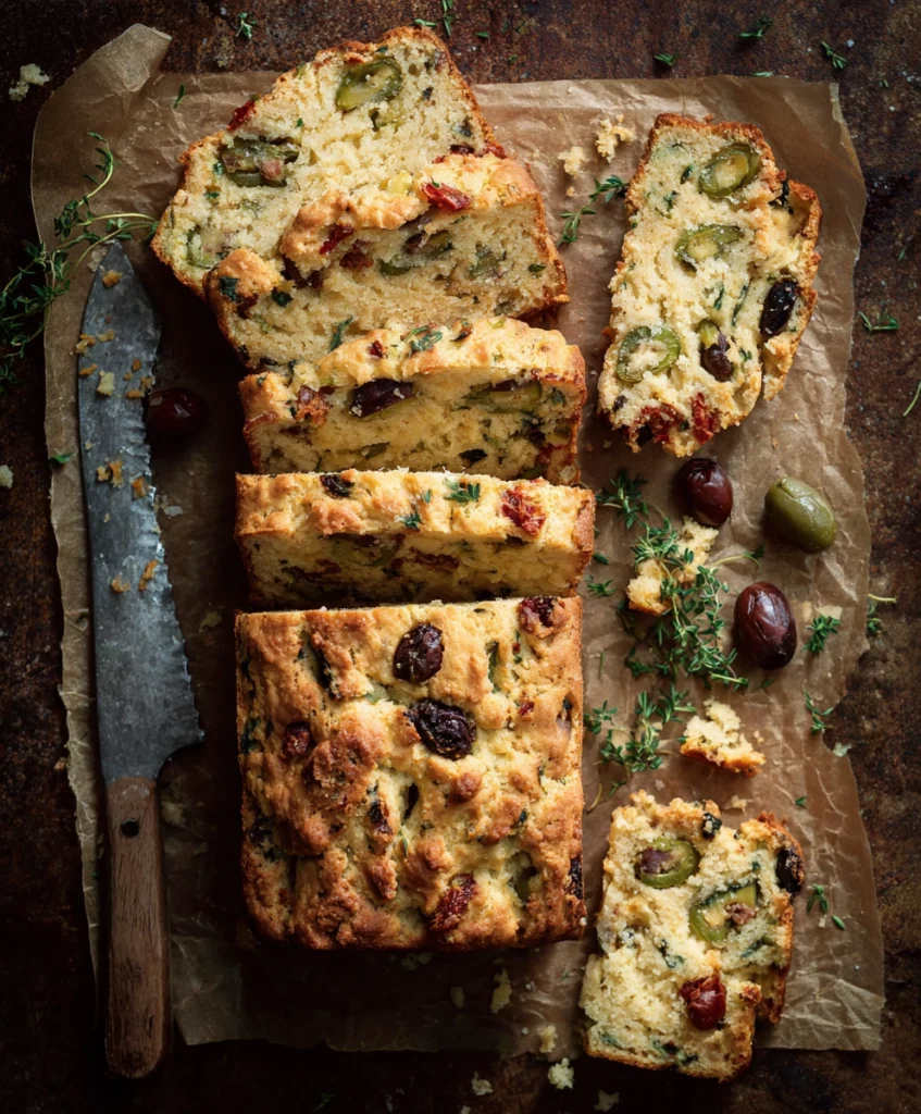 Cheese & Olive Quick Bread
