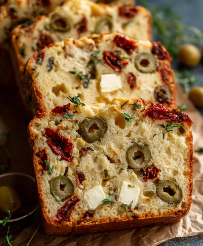 Cheese & Olive Quick Bread