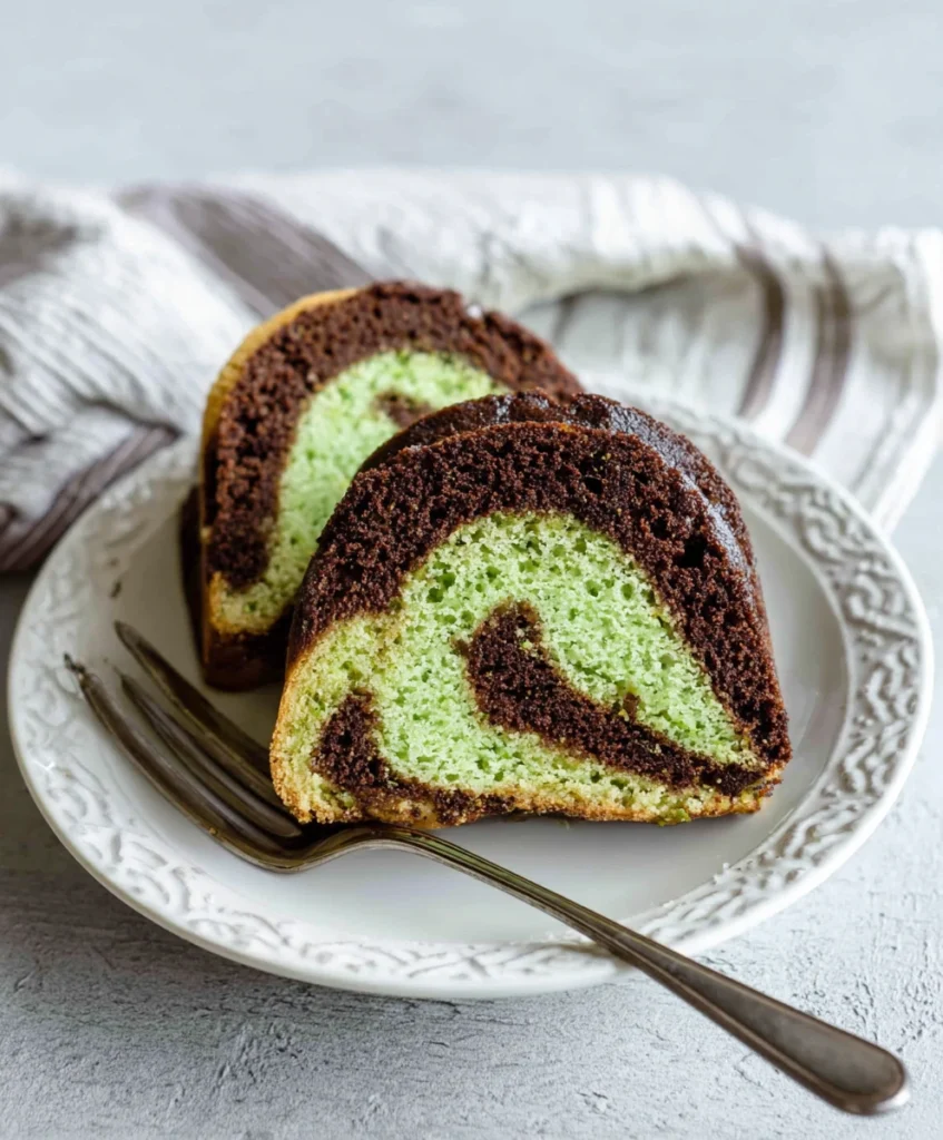 Chocolate Pistachio Bundt Cake