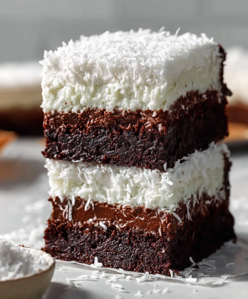 Coconut Cream Brownies