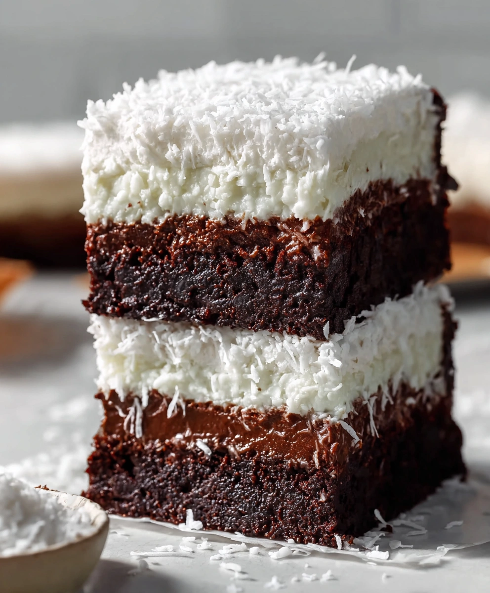 Coconut Cream Brownies
