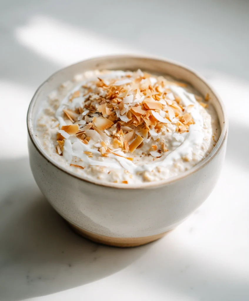 Coconut Cream Pie Overnight Oats
