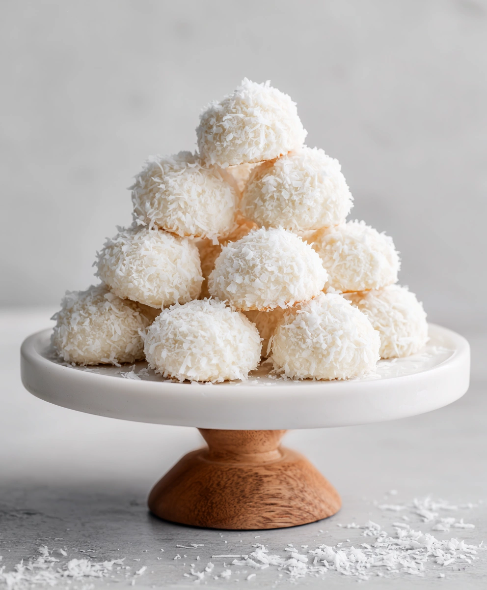 Coconut Meringue Cookies (Kokosbusserl)