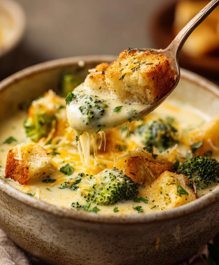 Creamy Cottage Cheese Broccoli Cheddar Soup