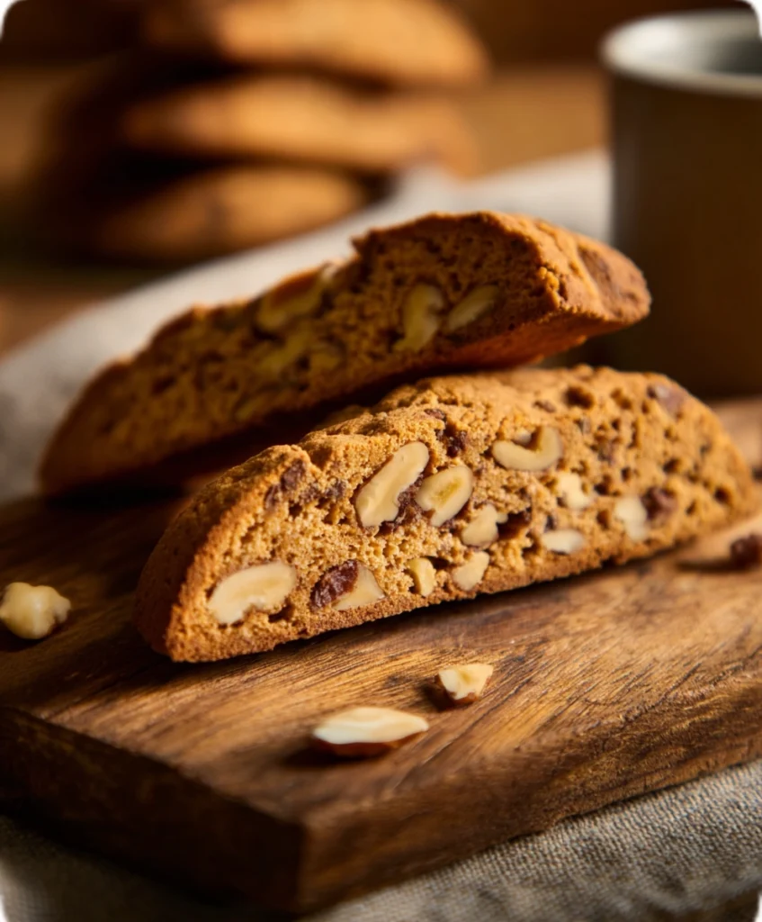 Espresso Walnut Biscotti