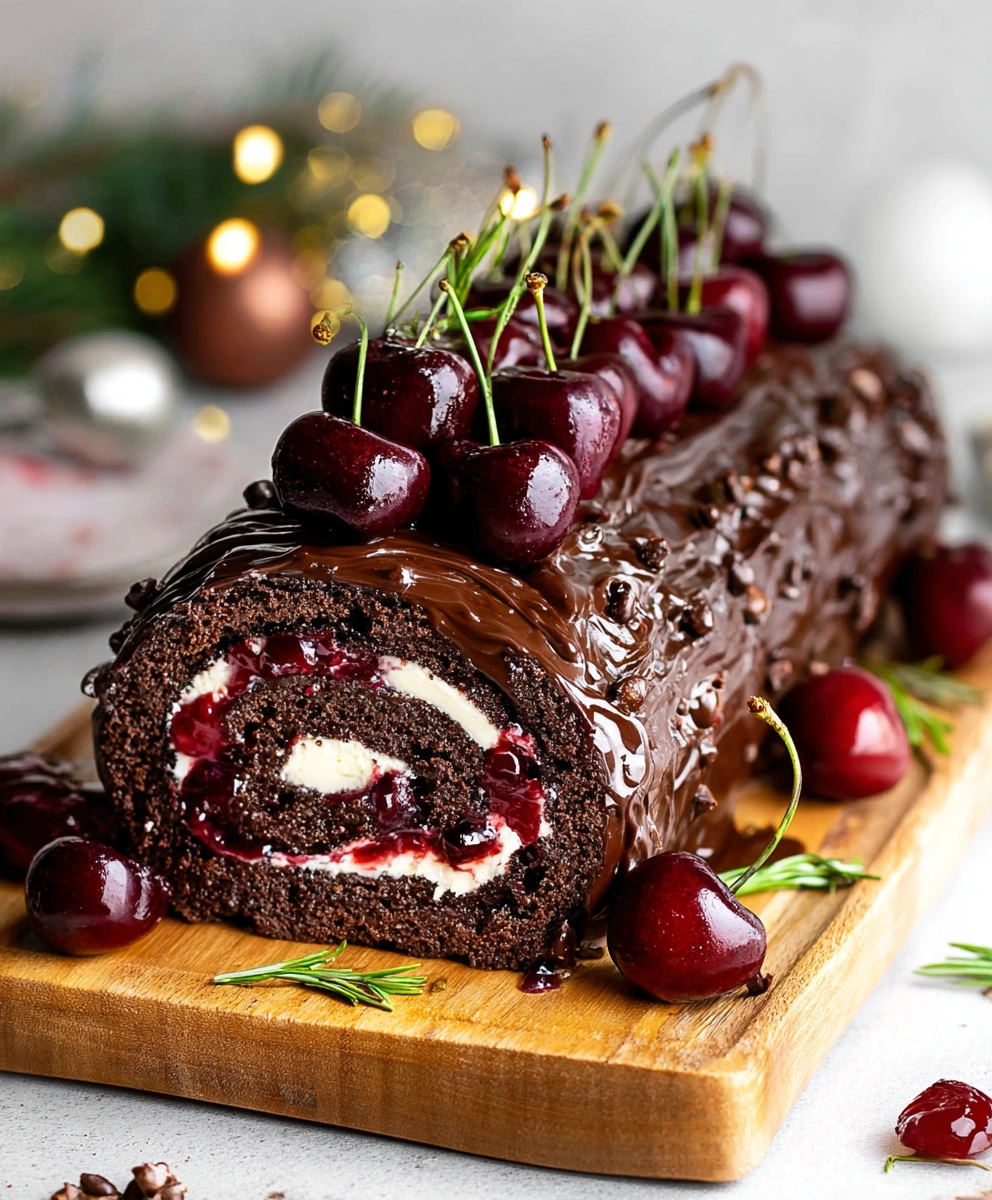 Ferrero Rocher Black Forest Yule Log