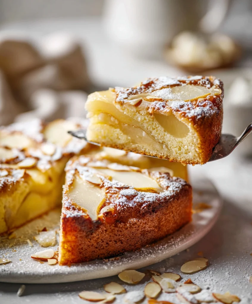 Italian Pear Almond Cake