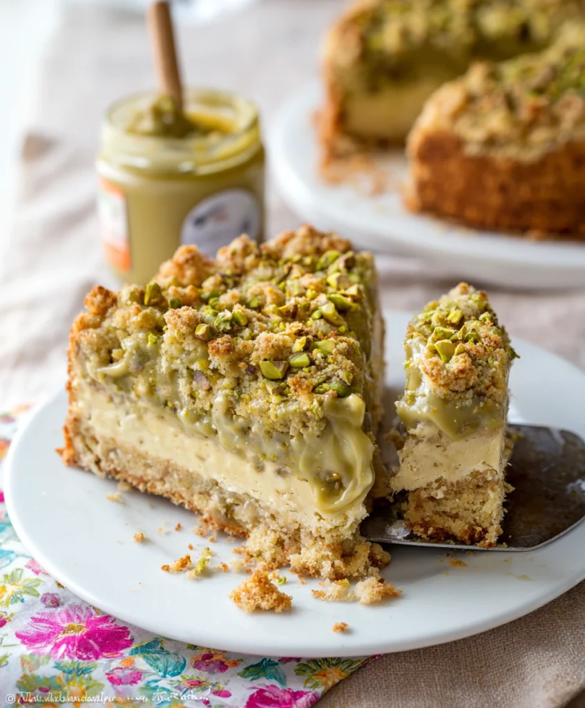 Italian Pistachio Crumb Cake (Sbrisolona al Pistacchio)