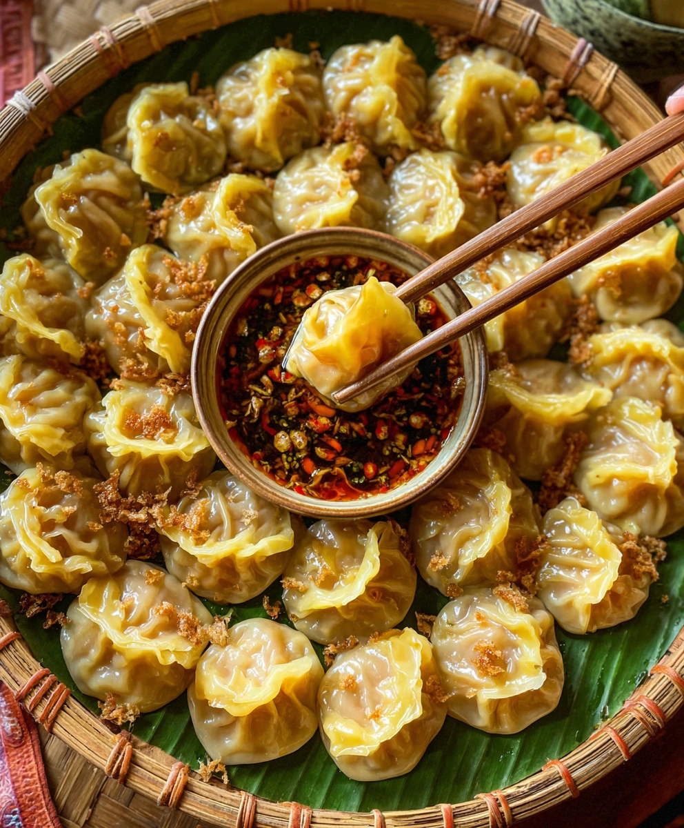 Kanom Jeeb (Thai Dumplings Recipe)