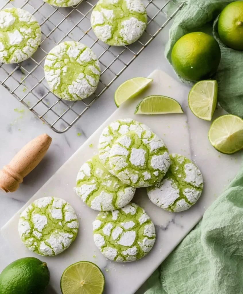 Lime Crinkle Cookies