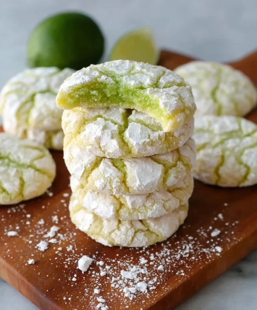 Lime Crinkle Cookies