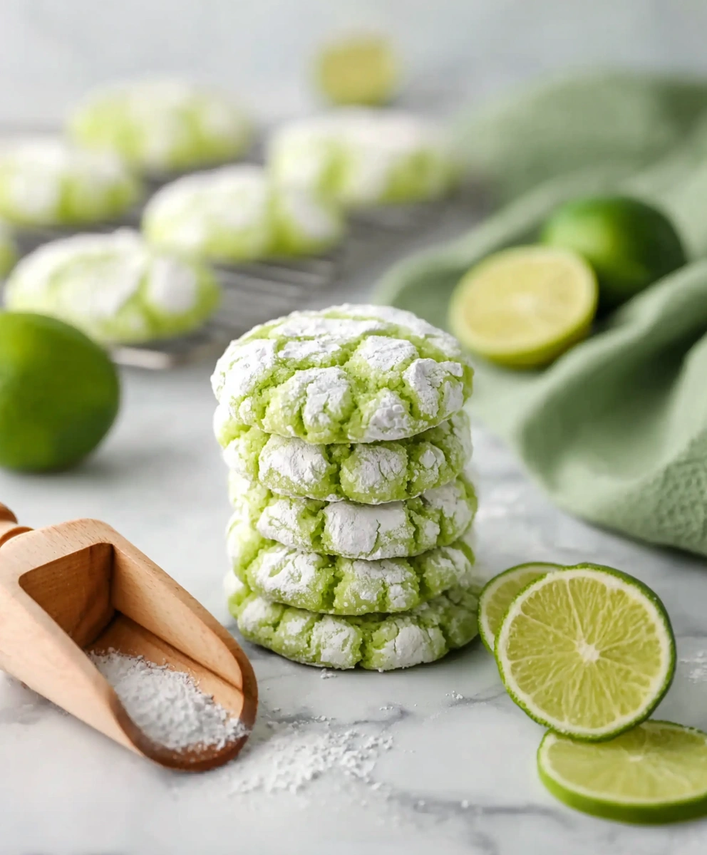 Lime Crinkle Cookies