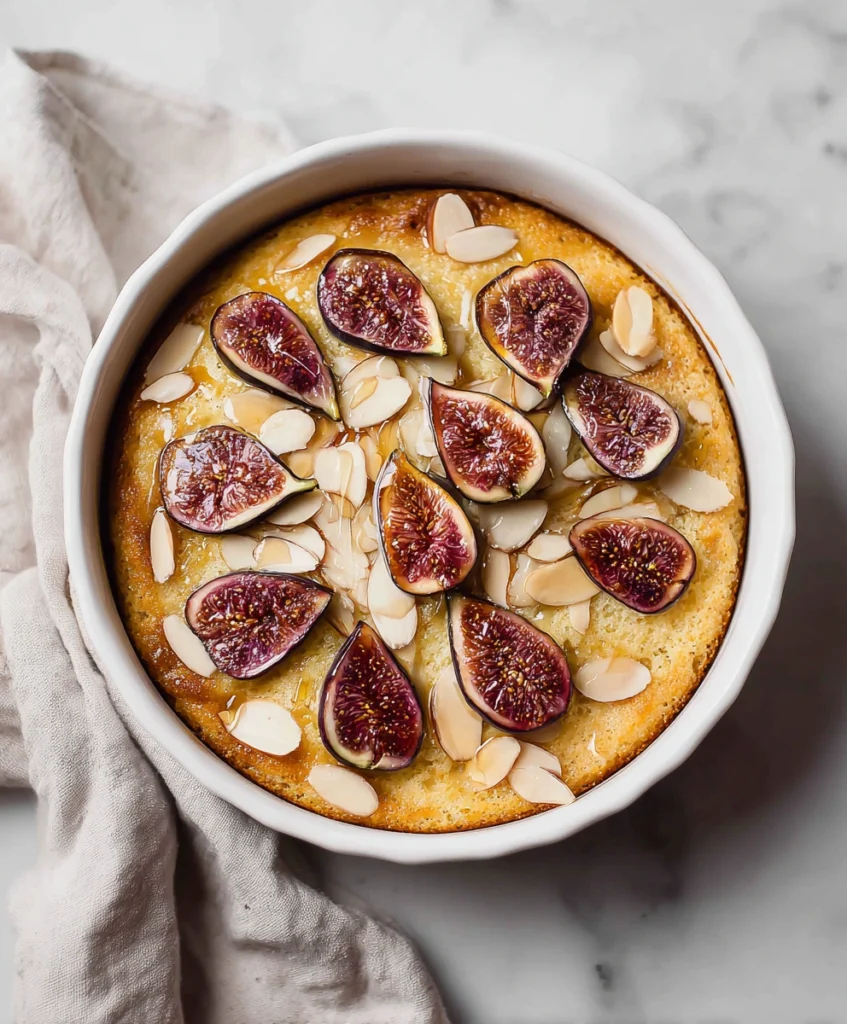 Moist Fig Cake with Almond and Honey