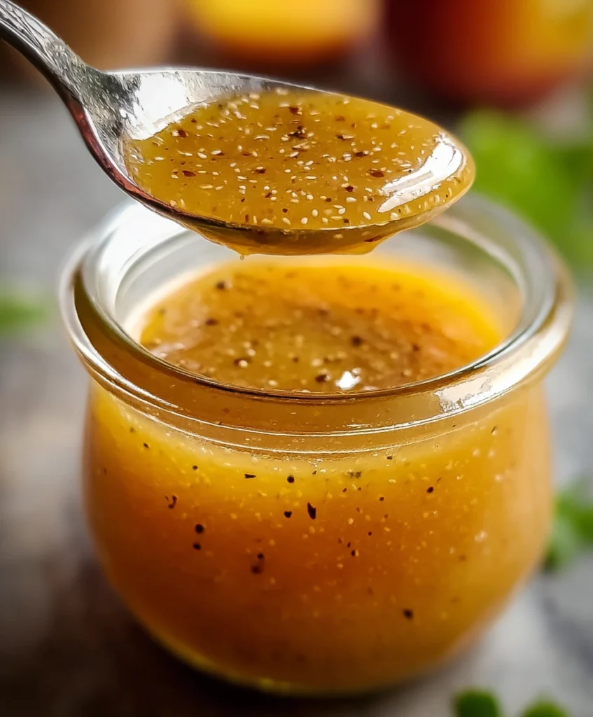 Peach Honey Dijon Balsamic Vinaigrette