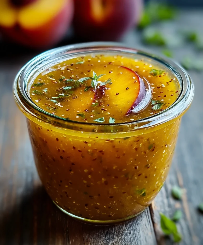 Peach Honey Dijon Balsamic Vinaigrette