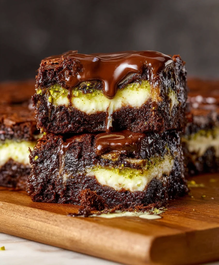 Pistachio Cheesecake Brownies