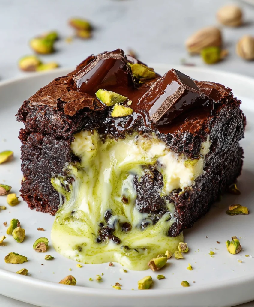 Pistachio Cheesecake Brownies