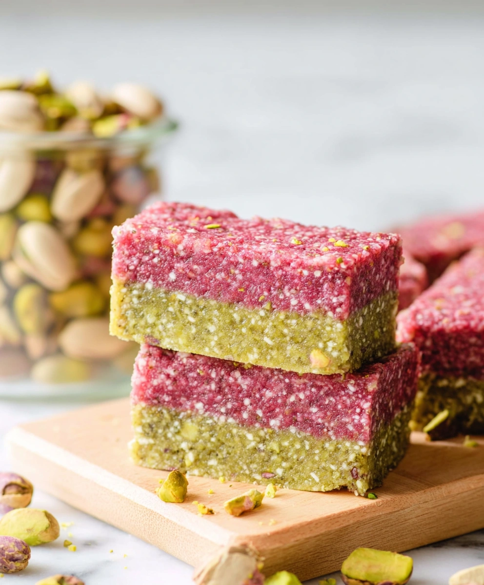 Pistachio Raspberry Energy Bars