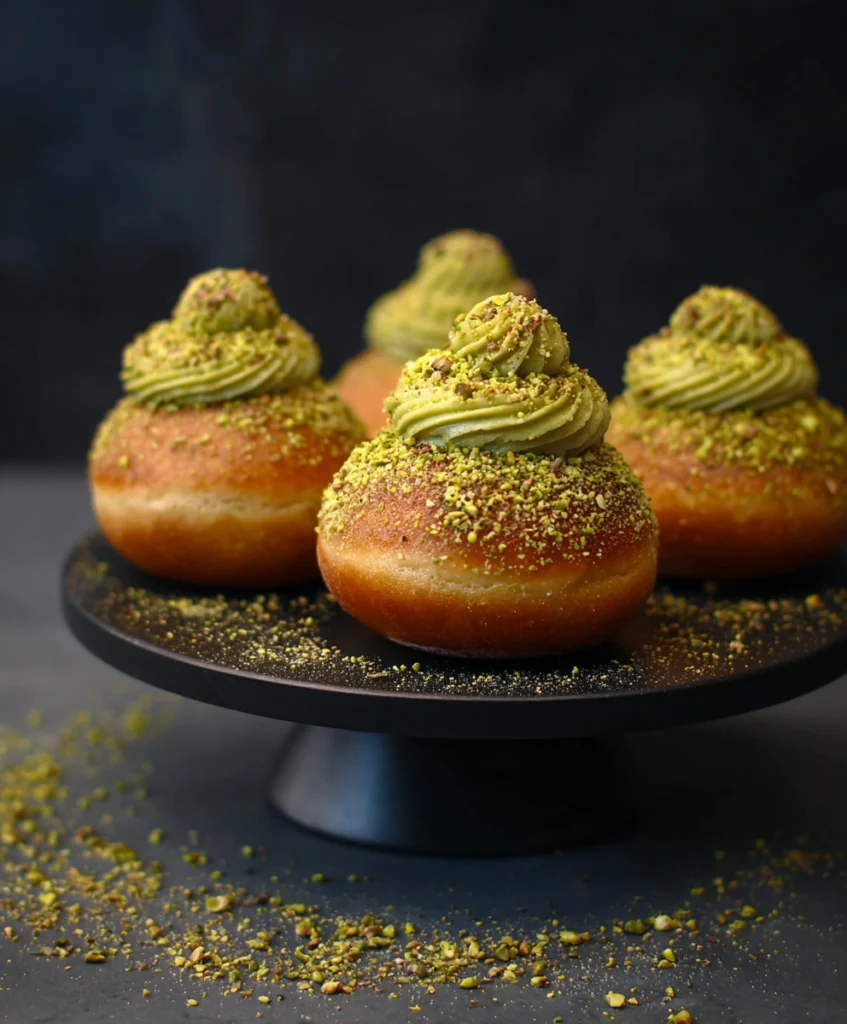 Pistachio Sufganiot