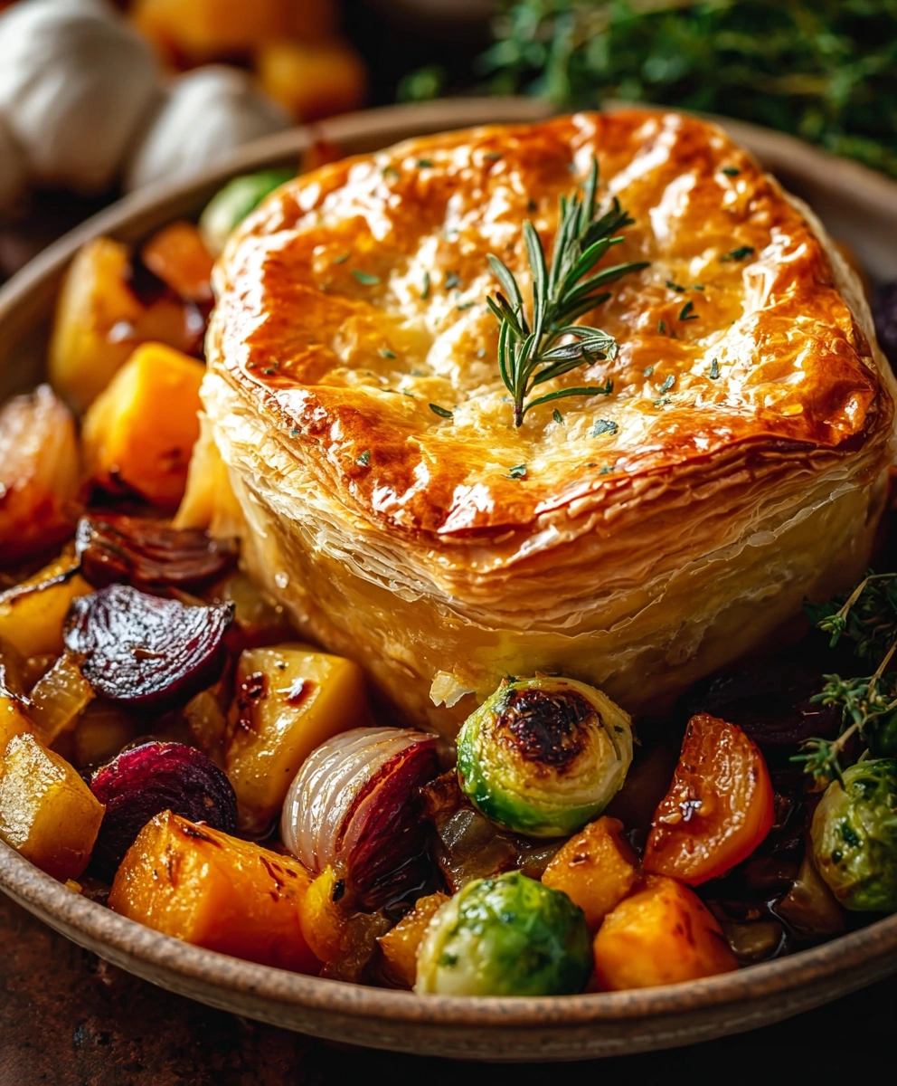 Roasted Autumn Vegetable Pot Pies