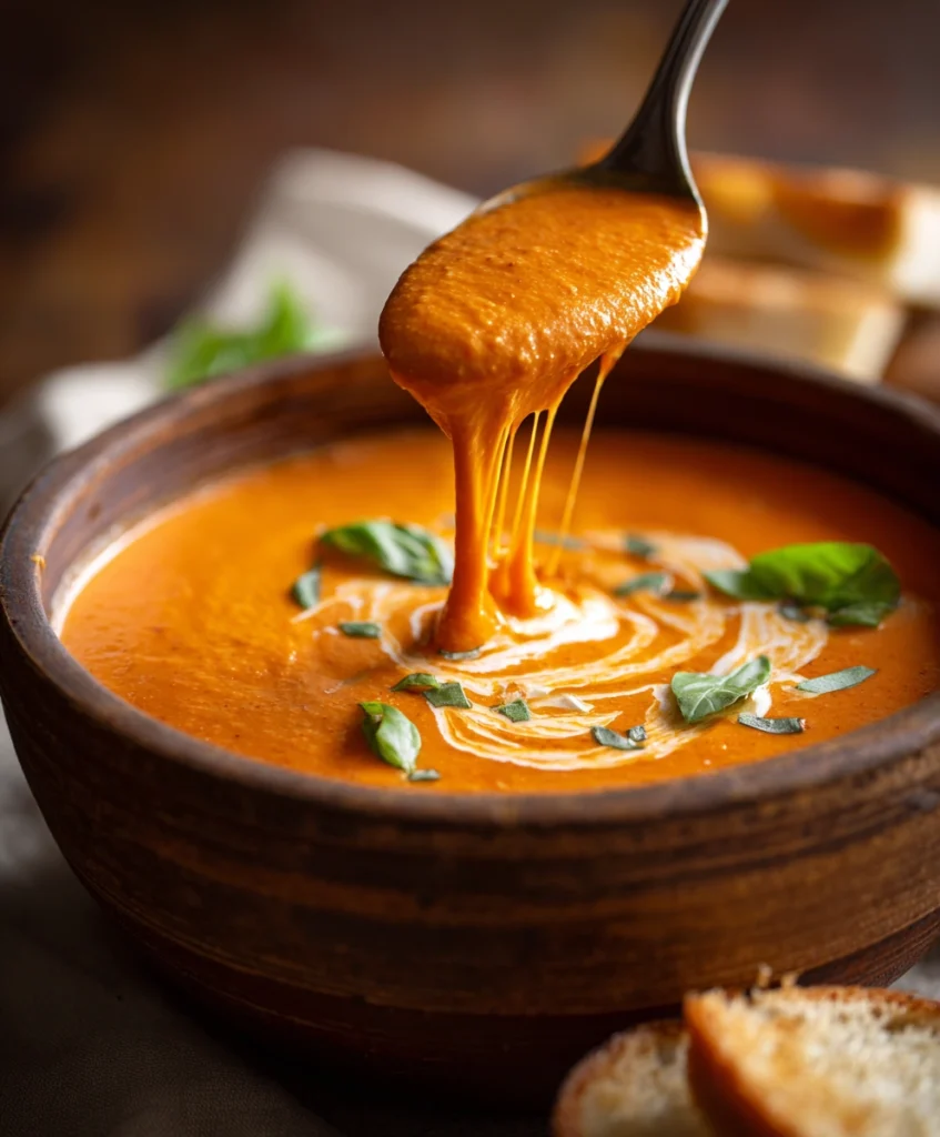 Roasted Red Pepper Gouda Soup