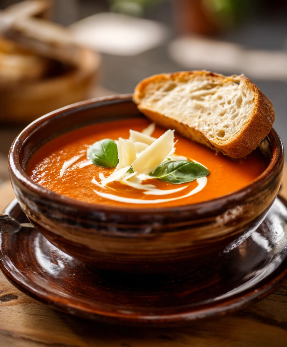 Roasted Red Pepper Gouda Soup
