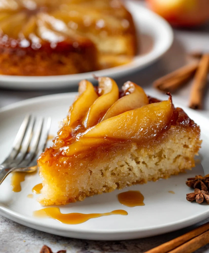 Spiced Pear Upside Down Cake