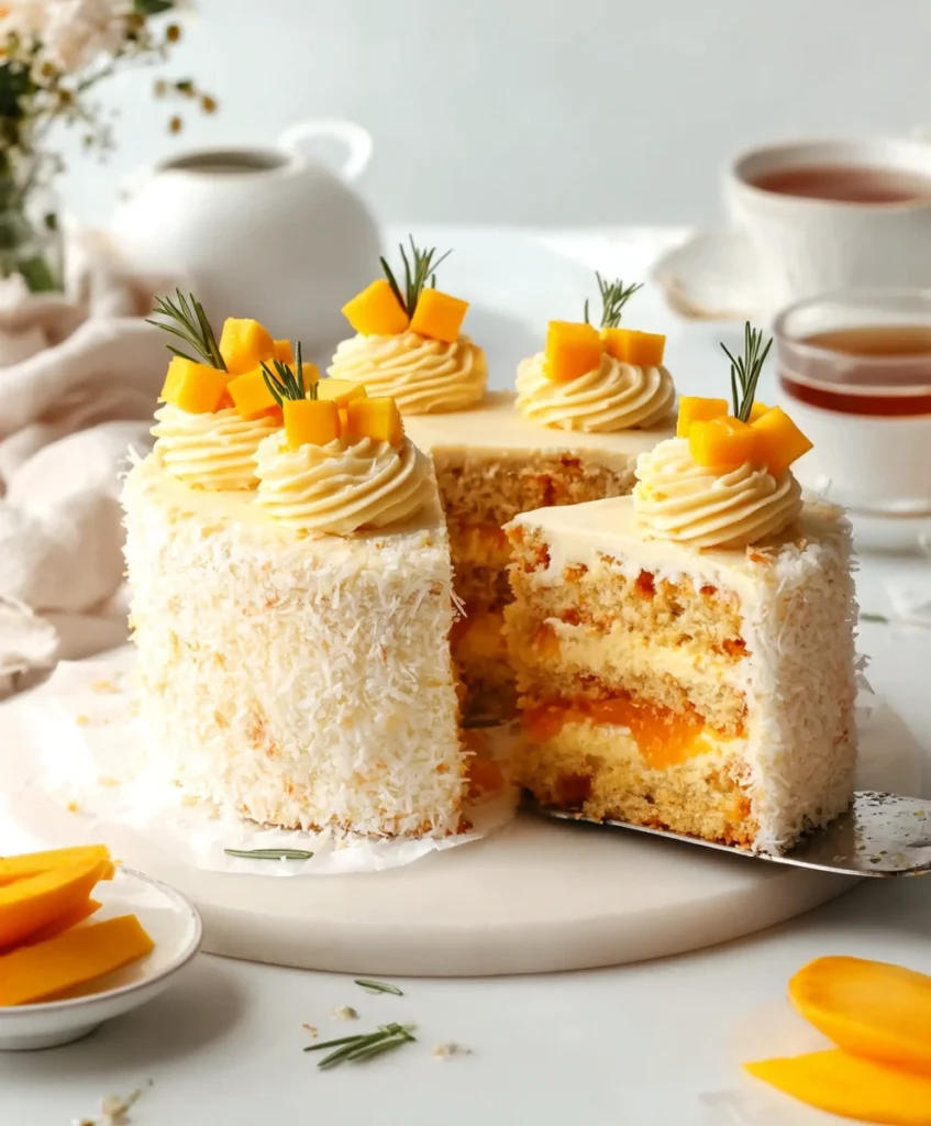 Vegan Mango Coconut Cake