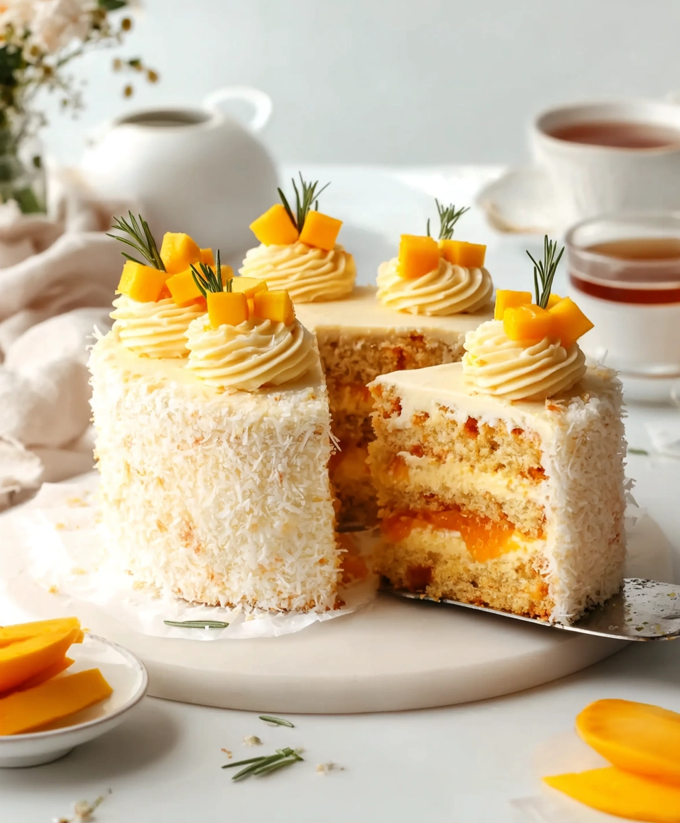 Vegan Mango Coconut Cake