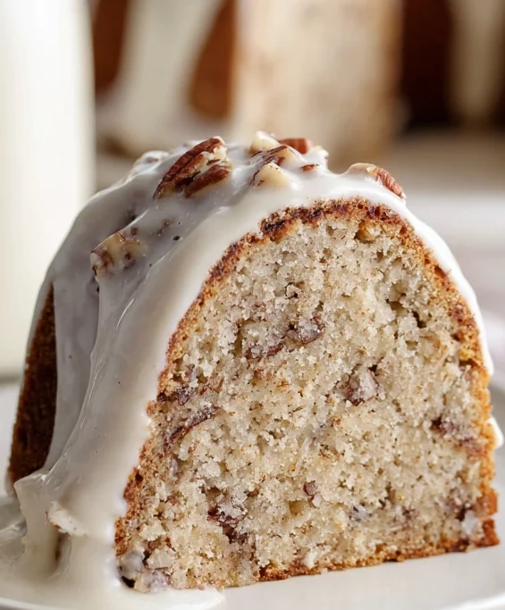 The Best Glazed Pecan Cake