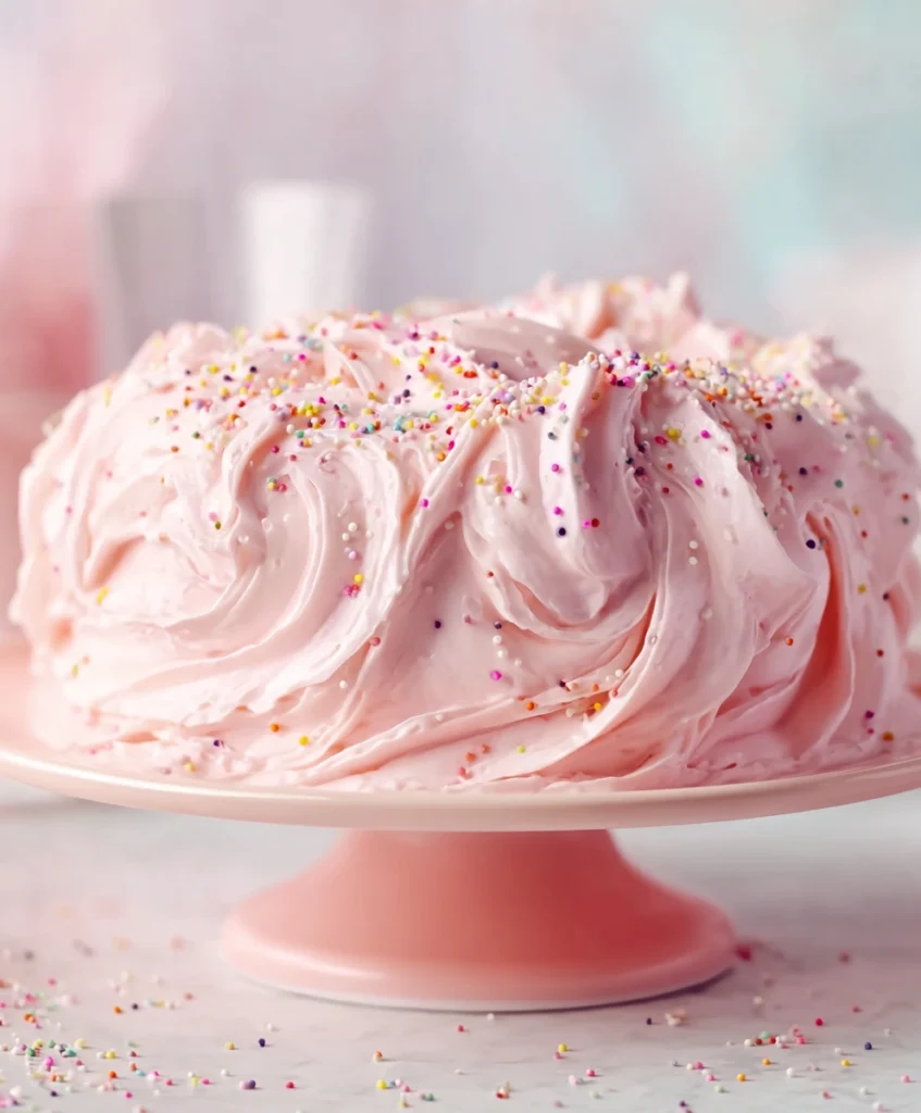 Beautiful Pink Angel Cake