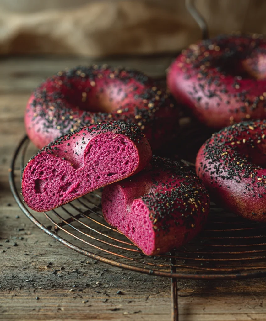 Beetroot bagels