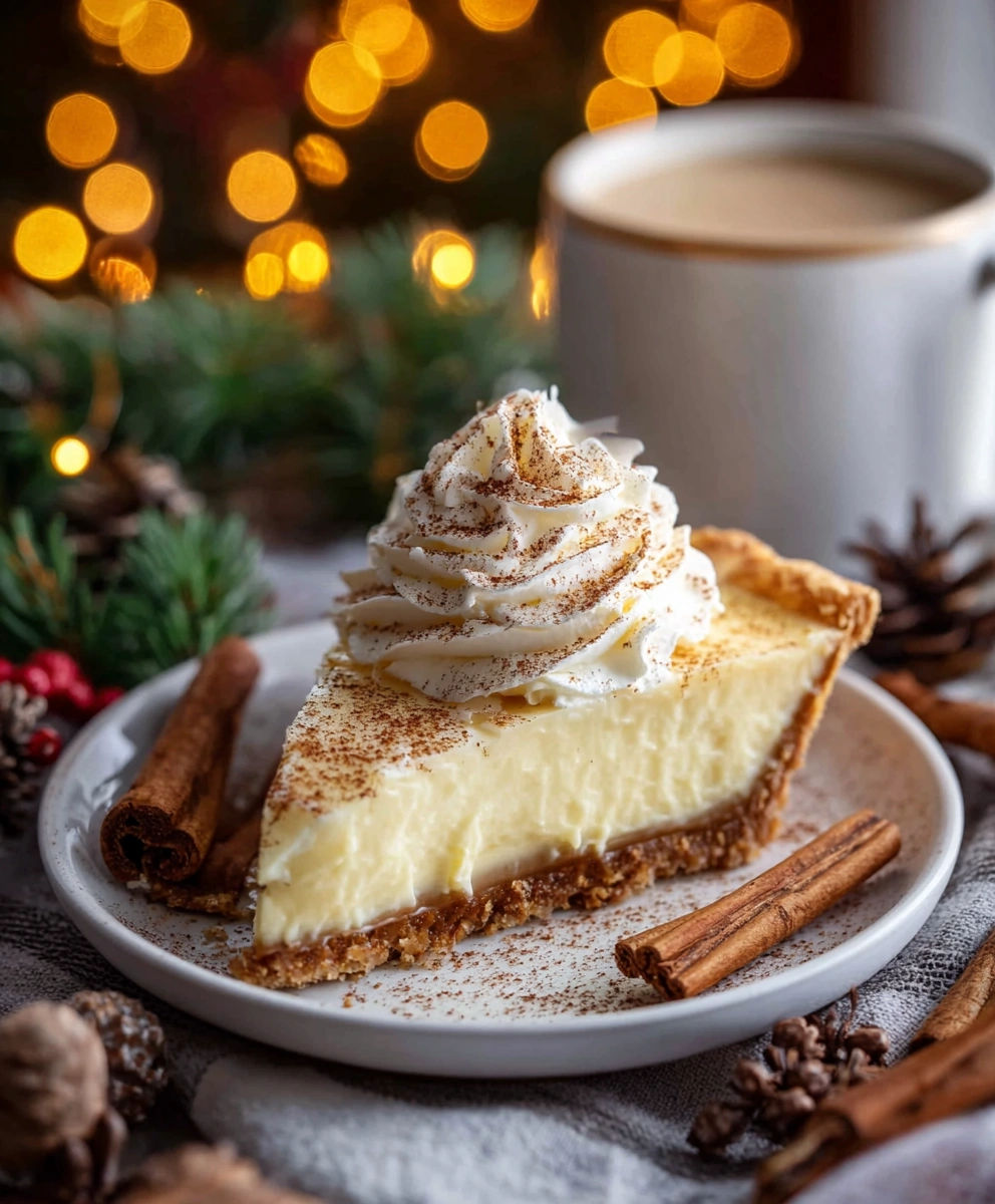 Christmas Eve Cinnamon-Vanilla Custard Pie