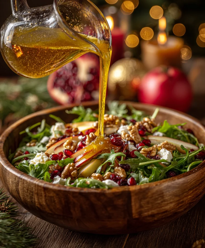 Christmas Salad with Honey Mustard Dressing