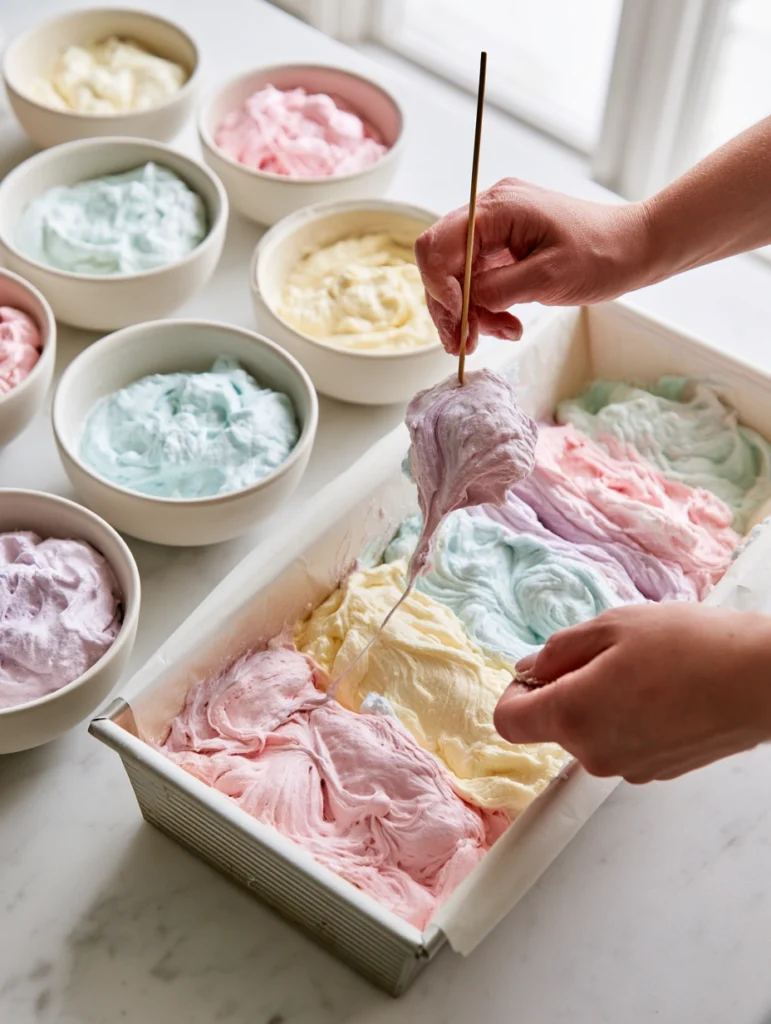 Cloud Bread Recipe Pastel Swirl Loaf