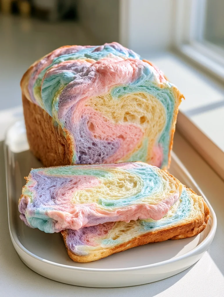 Cloud Bread Recipe Pastel Swirl Loaf